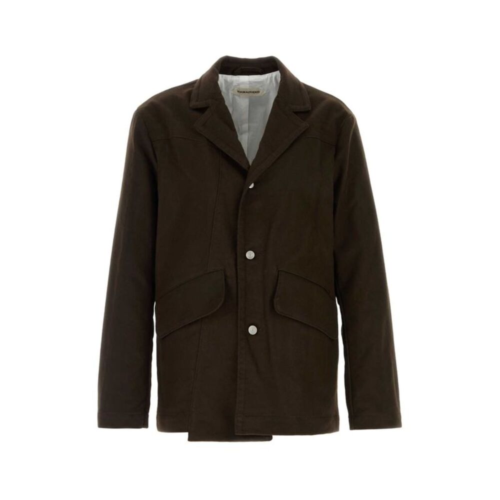 Namacheko Men Brown Cotton Moleskin Blazer